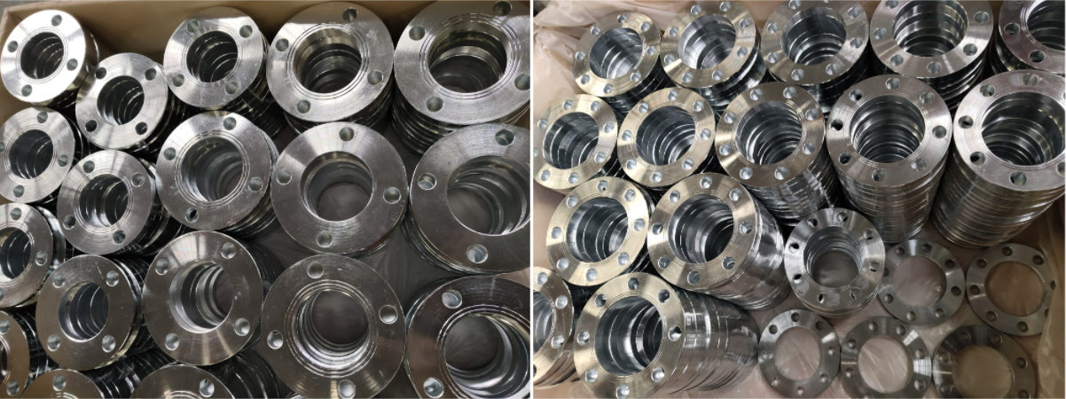 1800pcs สังกะสี En1092 Forged Type 01A Pn10 Plate Pipe Flanges เสร็จสมบูรณ์แล้ว!